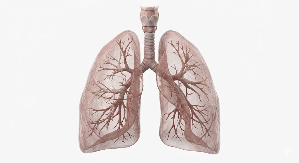 İnsan akciğerlerinin anatomik yapısı: Akciğerler, oksijeni havadan kana aktarırken karbondioksiti kandan dışarı atarak solunum işlemini gerçekleştirir.