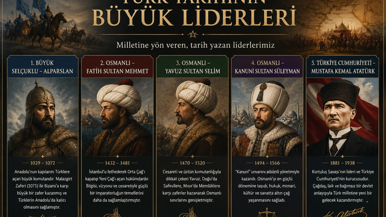 Türk Tarihine Yön Veren 5 Önemli Lider